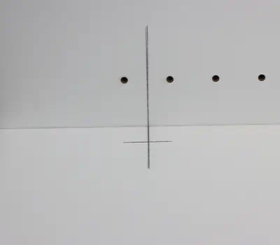 Borra för gångjärn i dörrfront