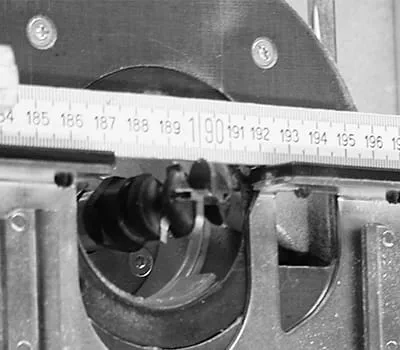 Ställa in handöverfräsen