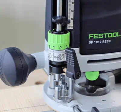 Ställa in fräsdjupet