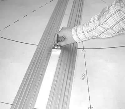  Markera segmentbågens kontur