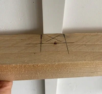 Markera för urtaget