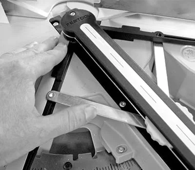 Överföra vinkel till kapsågen