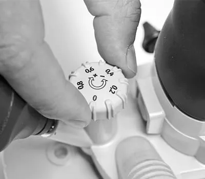 Ställa in fräsdjupet