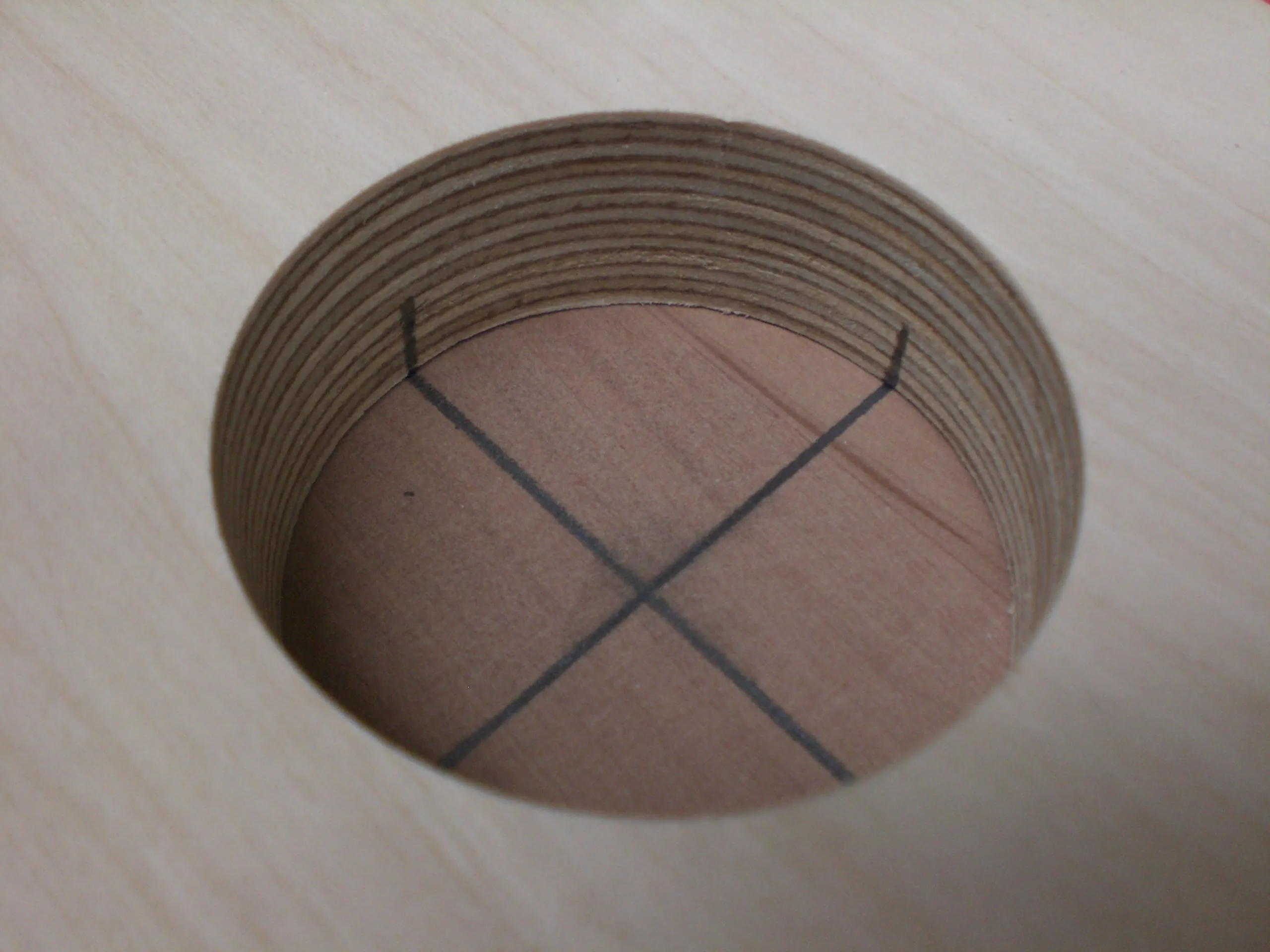 Sätta schablonen på arbetsobjektet