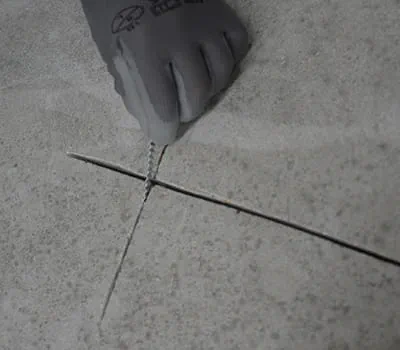 Lägga i förbindningarna i tvärspåren