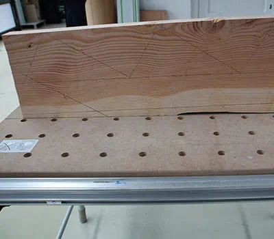 Färdigritat vangstycke