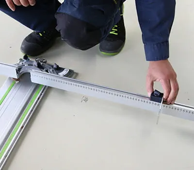 Ställa in bredden på vinkelanslaget