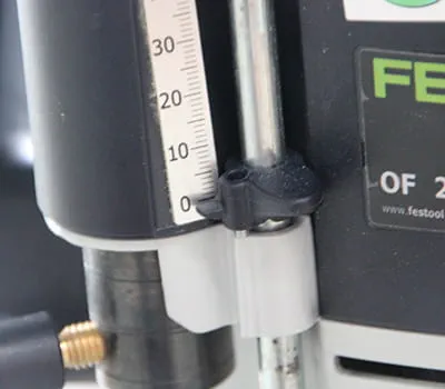 Nollställ djupanslagets visare