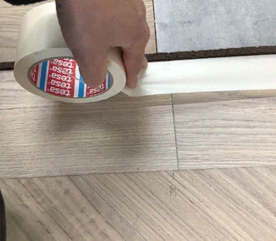 Applicera skyddstejp