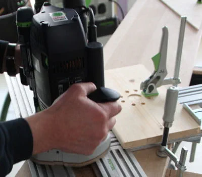 Förbereda frässchablonen