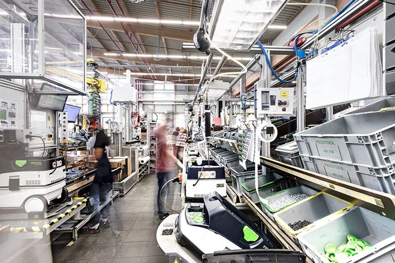 Tillverkningen av Festool-dammsugare
