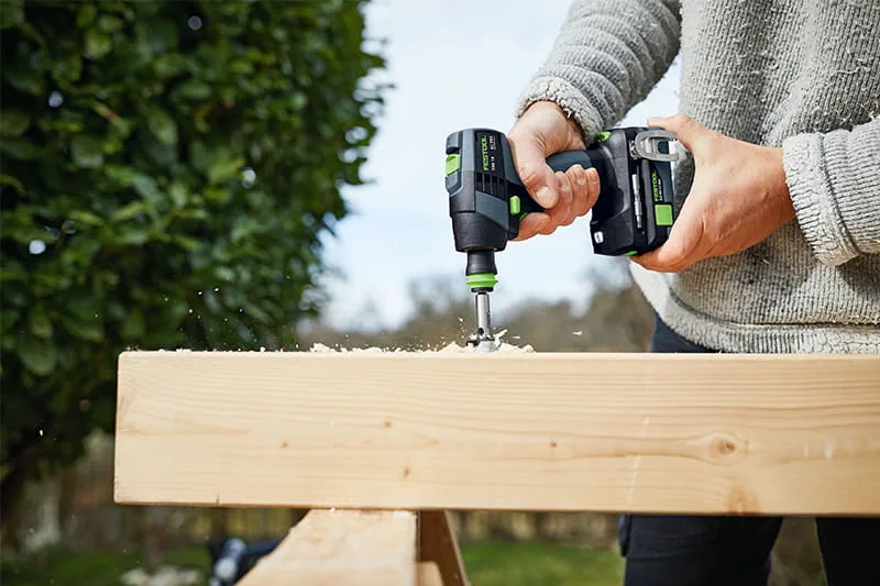 Den nya TXS 18 från Festool i användning