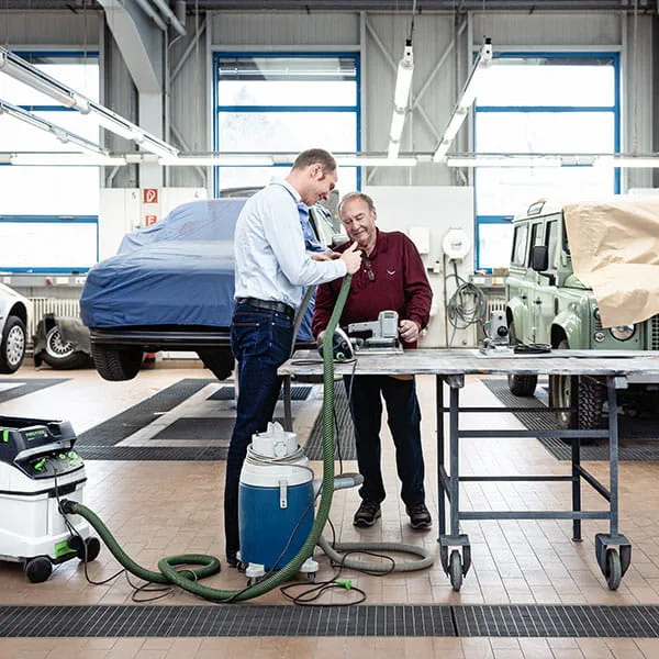 Sliparbeten i Festools verkstad