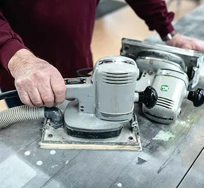 Festools planslipar i arbete