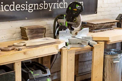 Verkstaden med Festools kap-/gersåg KAPEX