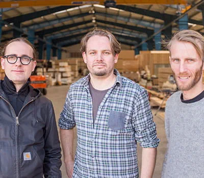 De tre initiativtagarna till vivihouse-projektet